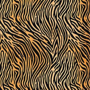 black tiger stripes on a orange/tan background